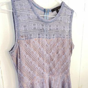BCBGMaxazria Cassandra Lace Fit and Flare Dress, Size Medium